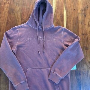 Purple Goat USA Hoodie | Size Small | Cozy Pullover Sweatshirt